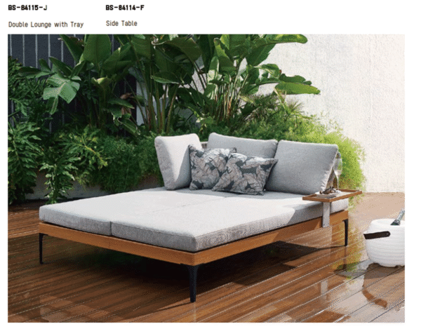 BS-84115J - DOUBLE LOUNGE WITH TRAY