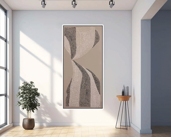 Abstract Flow – Handmade Gypsum Board Painting