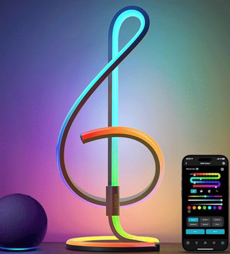 Lepro TB2 AI Table Lamp, Smart LED Lamp with Music Sync