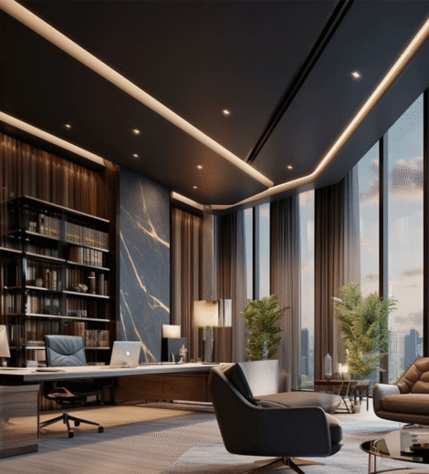 Luxury Elegance Office Interior Design