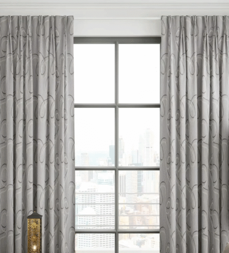 Fabric Curtain - Pinch Pleat - Khaki