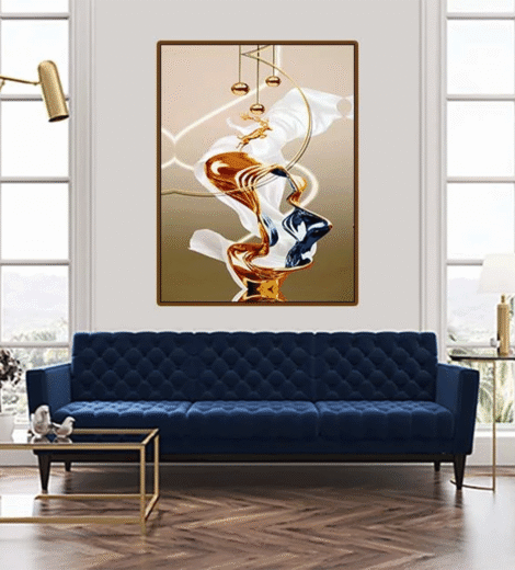 Flowy, Museum-Inspired Wall Painting